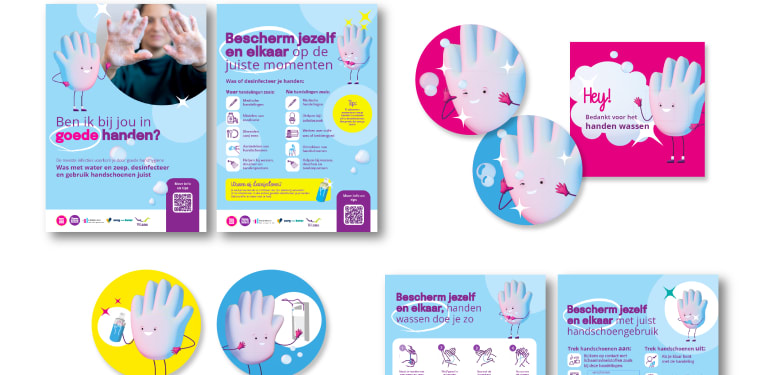 Voorbeeldmateriaal uit het Schone Handen Actiepakket