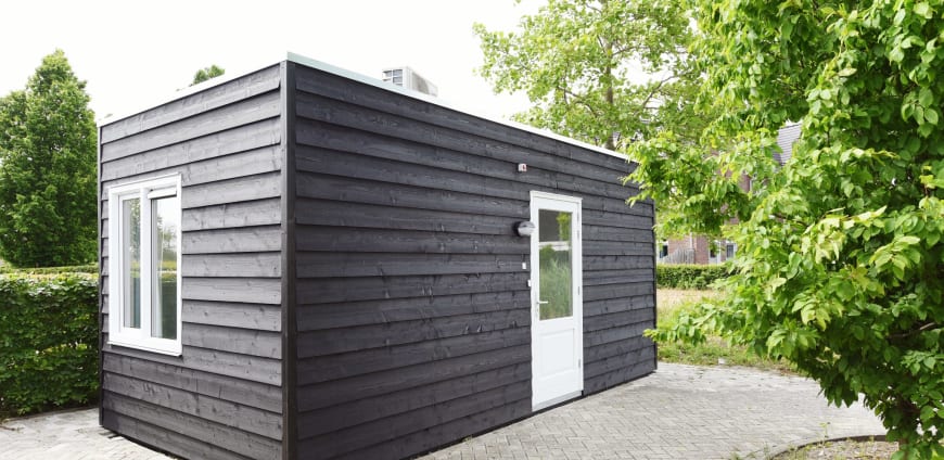 Een tinyhouse van de Prinsenstichting