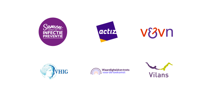 Logo's van deelnemende organisaties aan het programma
