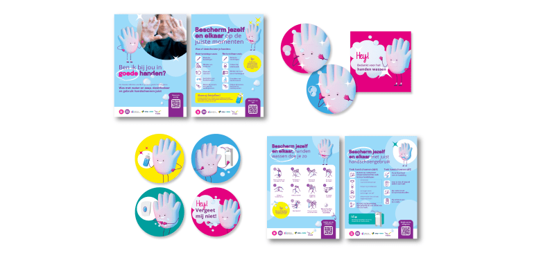 Voorbeeldmateriaal uit het Schone Handen Actiepakket